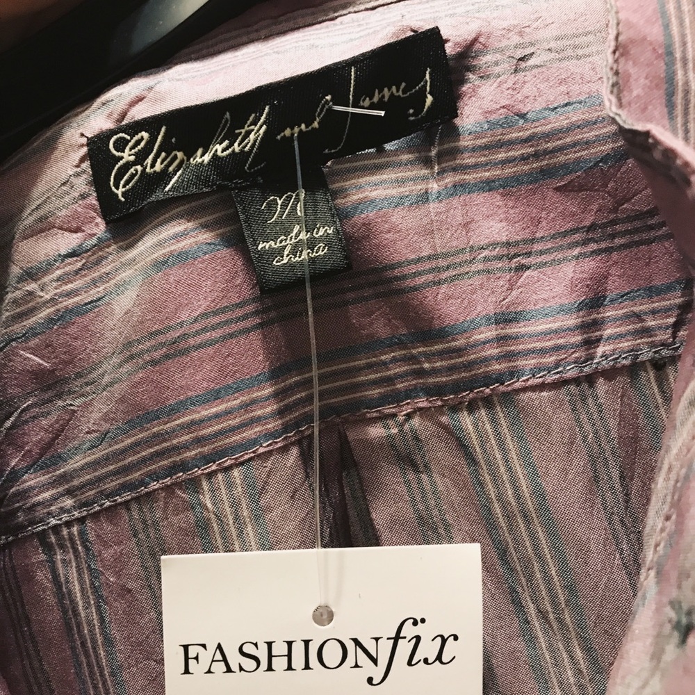 NWT Elizabeth and James oversized button down